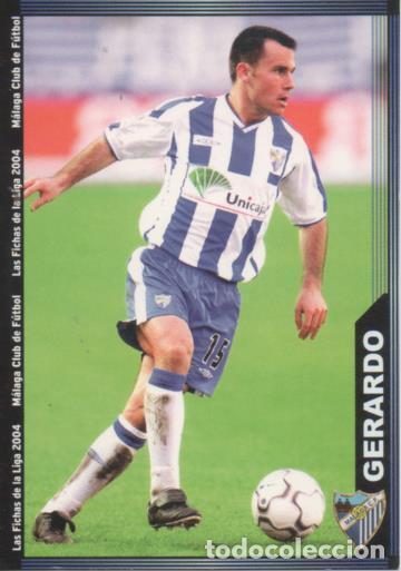Sammelleidenschaft Sport: Cromo E004306: Trading Card. Las Fichas de la Liga 2004. n&ordm; 335 Gerardo. Medio. M&aacute;laga C.F. - LPF
