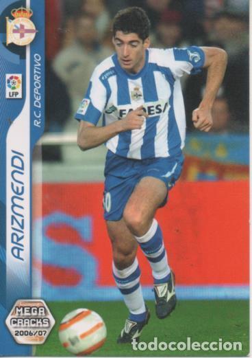 Collectionnisme sportif: Cromo E004162: Trading Card. Mega Cracks 06-07. n&ordm; 107 Arizmendi. Delantero. R.C.Deportivo - LPF