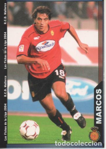 Collectionnisme sportif: Cromo E004287: Trading Card. Las fichas de la Liga 2004. n&ordm; 230 Marcos. Defensa. R.C.D. Mallorca -
