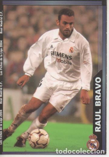 Collectionnisme sportif: Cromo E004235: Trading Card. Las Fichas de la Liga 2004. n&ordm; 13 Raul Bravo. Defensa. R. Madrid - LPF
