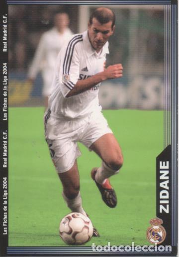 Sammelleidenschaft Sport: Cromo E004236: Trading Card. Las Fichas de la Liga 2004. n&ordm; 17 Zidane. Medio. R. Madrid - LPF