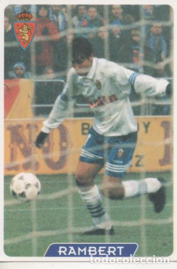 Sammelleidenschaft Sport: Cromo E003987: Trading Card. Las Fichas de la Liga 95-96. n&ordm; 125 Rambert. Delantero. R. Zaragoza - L