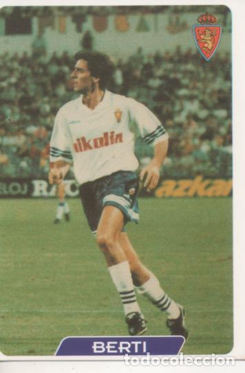 Sammelleidenschaft Sport: Cromo E003982: Trading Card. Las Fichas de la Liga 95-96. n&ordm; 120 Berti. Centrocampista. R. Zaragoza