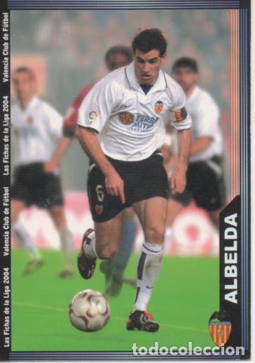 Sammelleidenschaft Sport: Cromo E004260: Trading Card. Las Fichas de la Liga 2004. n&ordm; 122 Albeda. Medio. Valencia C.F. - LPF