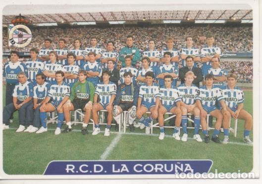 Collectionnisme sportif: Cromo E003932: Trading Card. Las Fichas de la Liga 95-96, n&ordm; 19 R.C.D. La Coru&ntilde;a 1904 - LPF