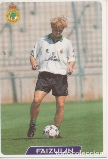 Collectionnisme sportif: Cromo E004001: Trading Card. Las Fichas de la Liga 95-96. n&ordm; 216 Faisulin. Delantero. R.C. Racing Sa