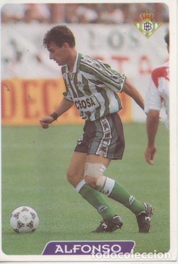 Collectionnisme sportif: Cromo E003965: Trading Card. Las Fichas de la Liga 95-96, n&ordm; 53 Alfonso. Delantero. R. Betis Balonpi