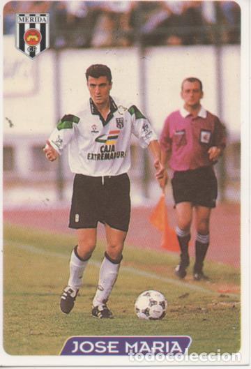 Sammelleidenschaft Sport: Cromo E004060: Trading Card. Las Fichas de la Liga 95-96. n&ordm; 348 Jos&eacute; Mar&iacute;a. Defensa. Merida C. P. -