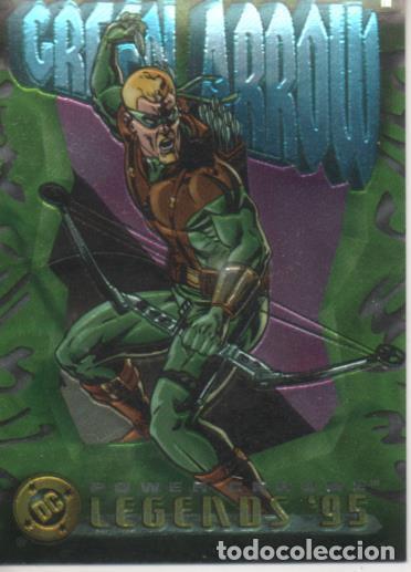 Coleccionismo deportivo: Cromo E004647: Trading Card. DC Power Chrome. Legends'95, n&ordm; 32 Green Arrow - R. Burchett