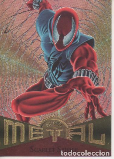 Collectionnisme sportif: Cromo E004787: Trading Card. Marvel Metal, n&ordm; 75 Scarlet Spider - Yancy Labat