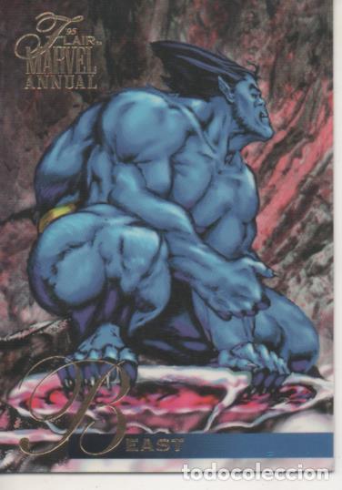 Collectionnisme sportif: Cromo E004775: Trading Card. Marvel Anual Flair'95, n&ordm; 8 Beast - Varios