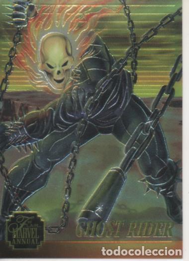 Collectionnisme sportif: Cromo E004770: Trading Card. Marvel Anual Flair'95, Limited Edition: 6 of 12 Ghost Rider - Jim Balen