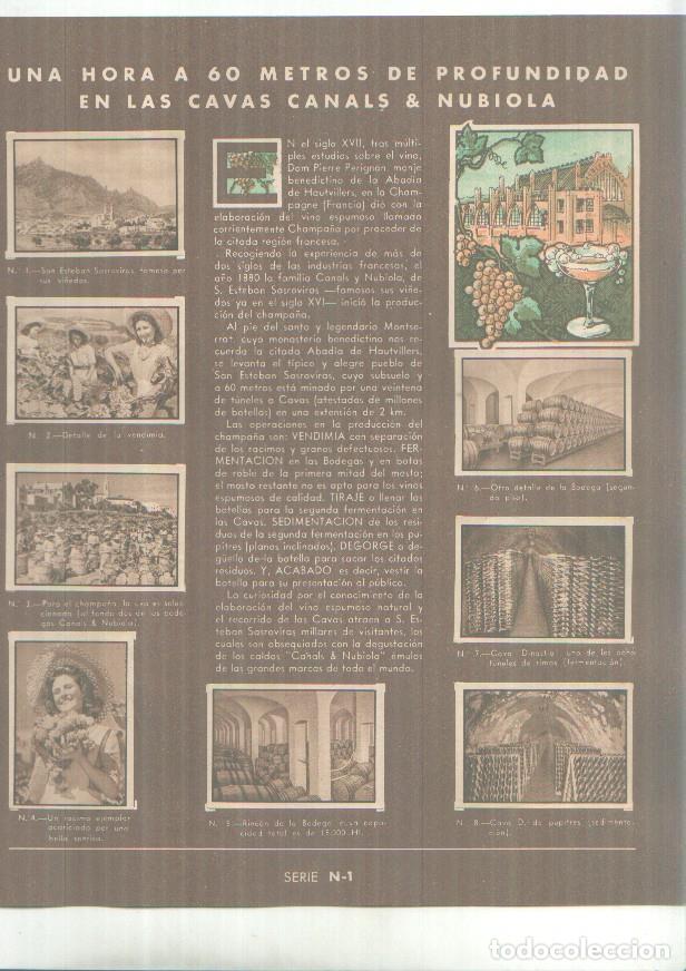 Sports collectibles: Cromos: Gallina Blanca: Cavas Canals & Nubiola + propaganda de la firma -