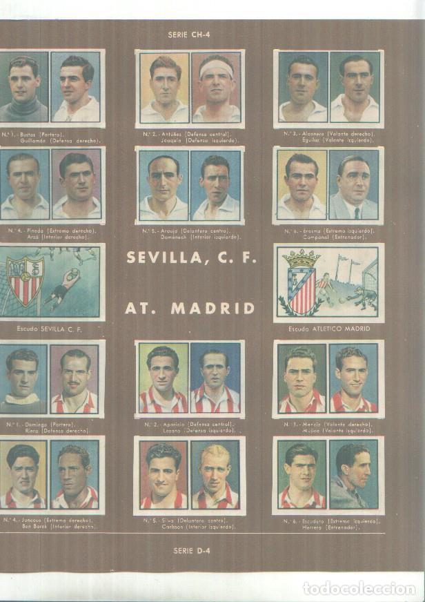 Sports collectibles: Cromos: Gallina Blanca: Sevilla C.F. + At.Madrid + propaganda de la firma -