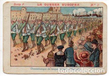 Sports collectibles: V49428: Cromo Chocolate Angelical. La Guerra Europea Serie F n&ordm; 2 - NULL