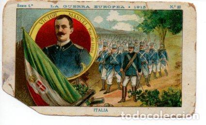 Sports collectibles: V49443: Cromo Chocolate Amatller. La Guerra Europea 1915 Serie 4 n&ordm; 80 - NULL