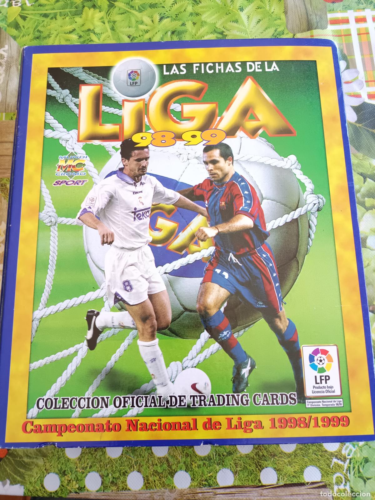 Coleccionismo deportivo: ALBUM LAS FICHAS DE LA LIGA 98-99 1998/1999, 540 CROMOS, XIVI, ETO'O, RIVALDO.... BUEN ESTADO