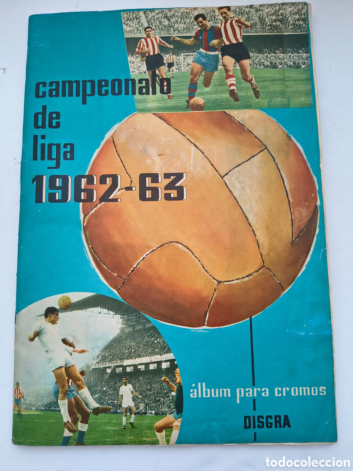 Coleccionismo deportivo: &Aacute;lbum Liga 1962-1963 editorial Disgra/Fher, faltan 2 cromos.
