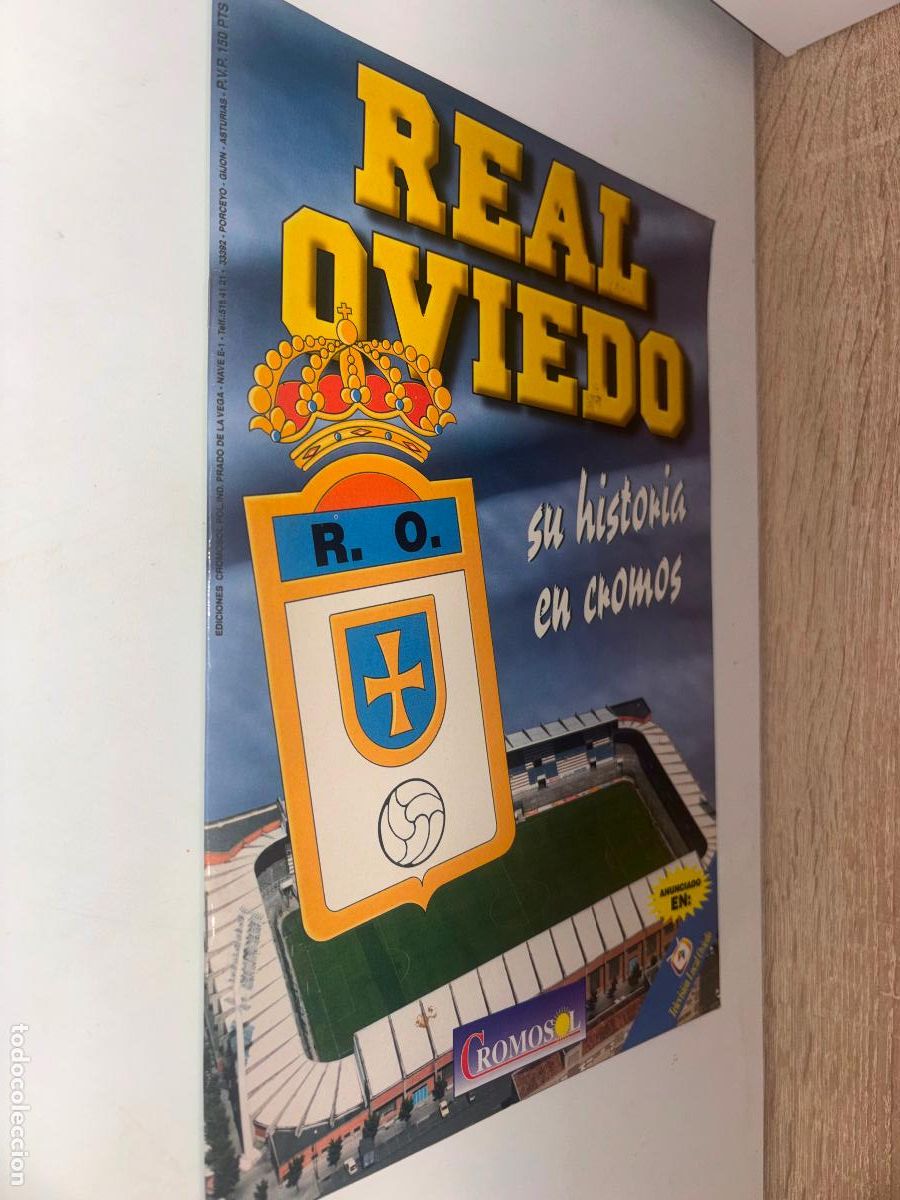 Coleccionismo deportivo: REAL OVIEDO ALBUM SU HISTORIA EN CROMOS CROMOSOL A&Ntilde;OS 90