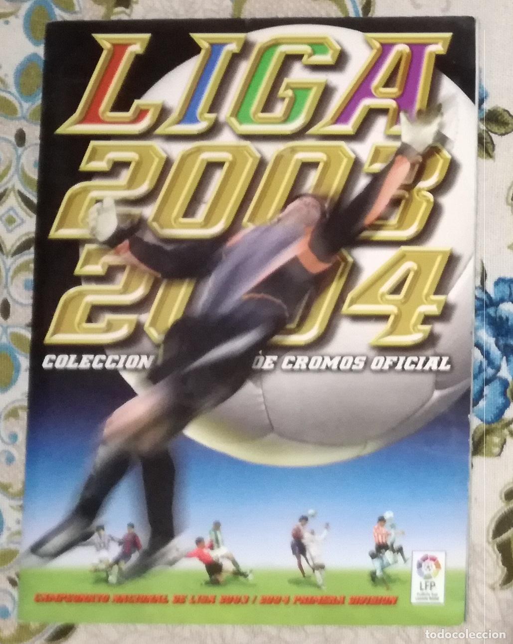 Coleccionismo deportivo: Album de futbol 2003-04, ESTE - Con 479 cromos (85 dobles, 34 fichajes, 2 Mega Cracks Nutella)