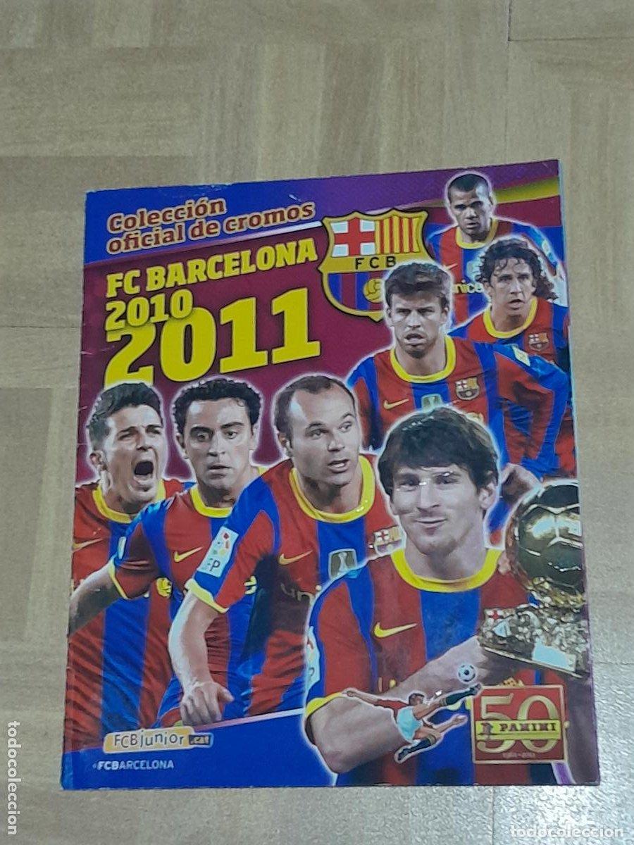 Coleccionismo deportivo: ALBUM DE CROMOS VACIO PLANCHA OFICIAL F.C. BARCELONA LIGA FUTBOL 2010 2011 10 11 PANINI - MESSI