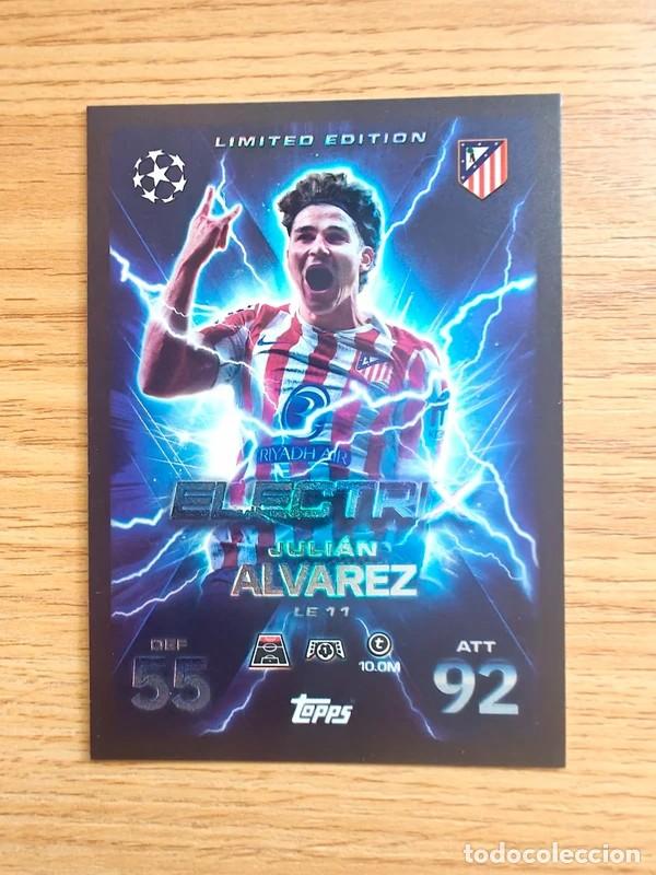 Coleccionismo deportivo: Julian Alvarez LE 11 Match Attax Extra 25 26 Atletico Madrid Limited Edition ElectriX 2025 2026