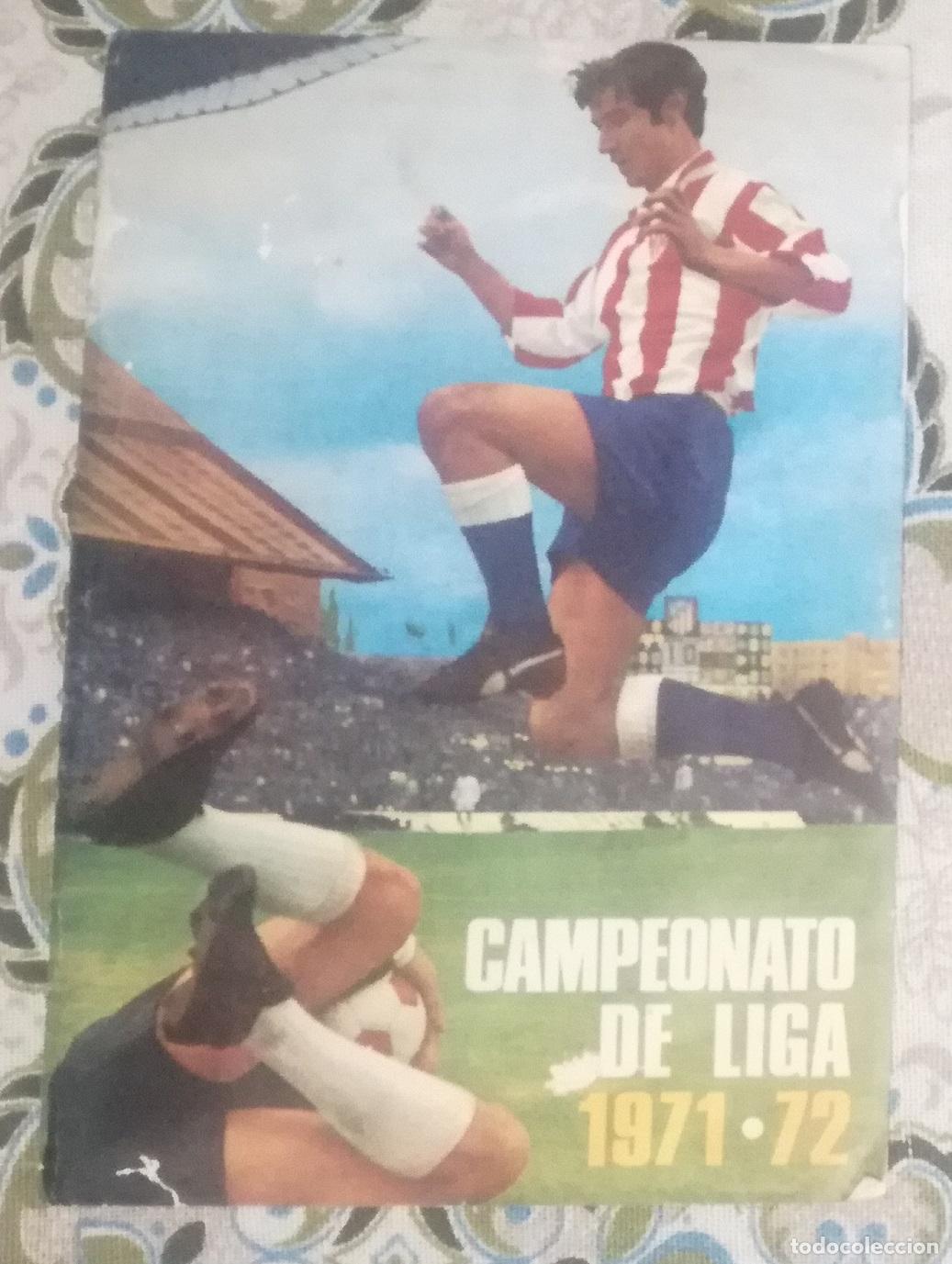 Coleccionismo deportivo: Tapas del album de futbol Campeonato de Liga 1971-72, FHER Disgra