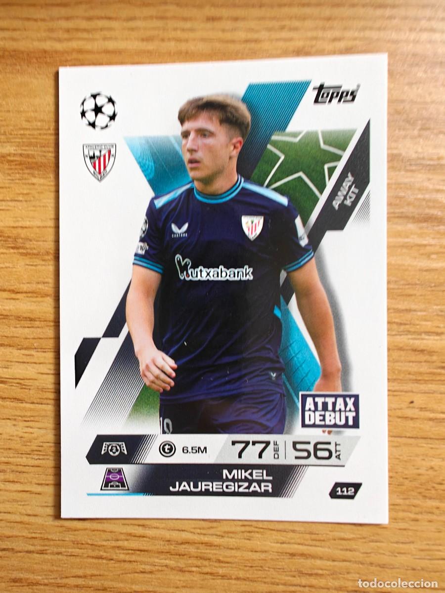 Coleccionismo deportivo: Mikel Jauregizar 112 Match Attax Extra 25 26 Athletic Club Bilbao Away Kit 2025 2026