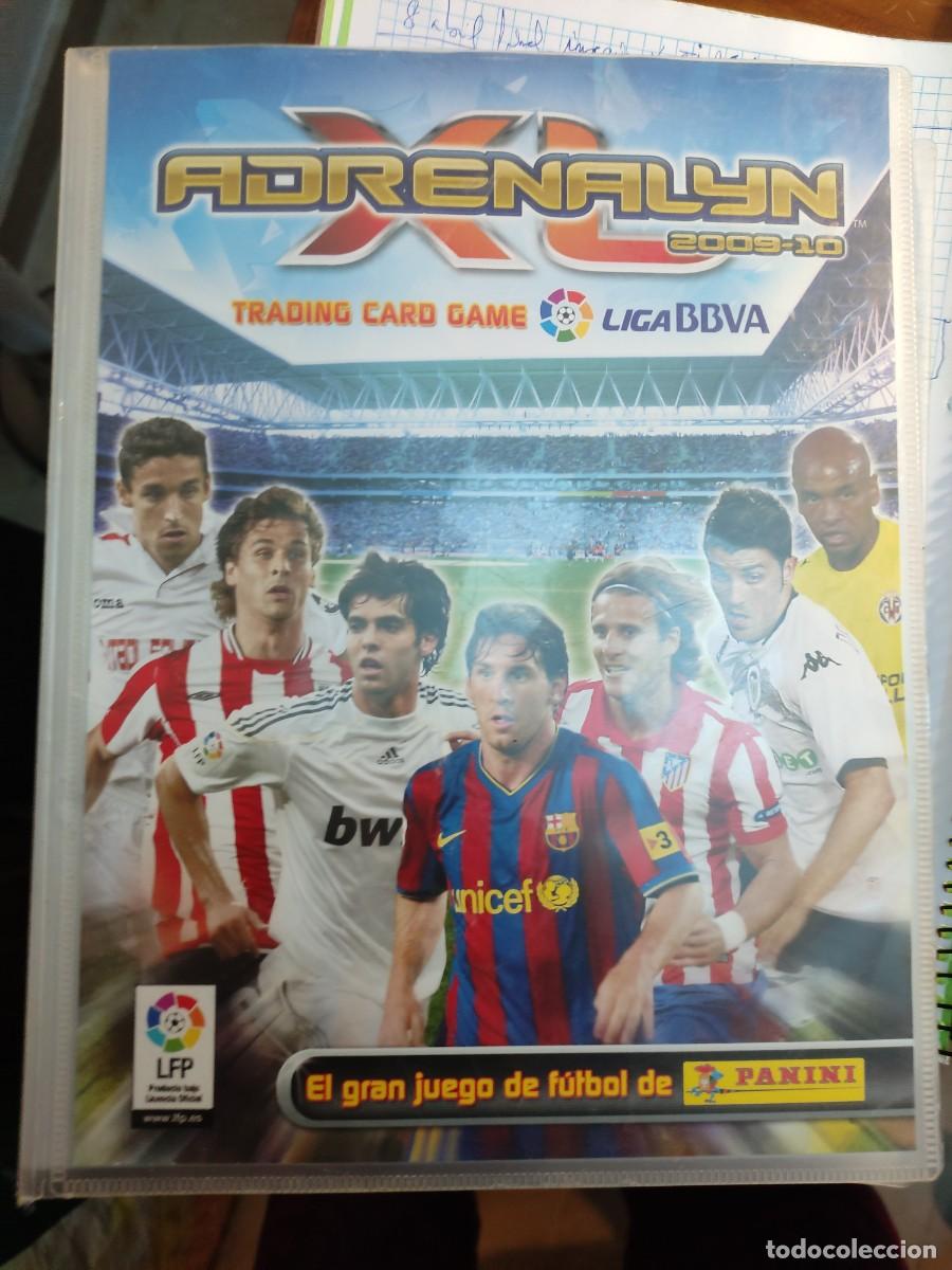 Coleccionismo deportivo: Album adrenalyn 2009 2010, con 27 faltas en basicos y 12 jugones