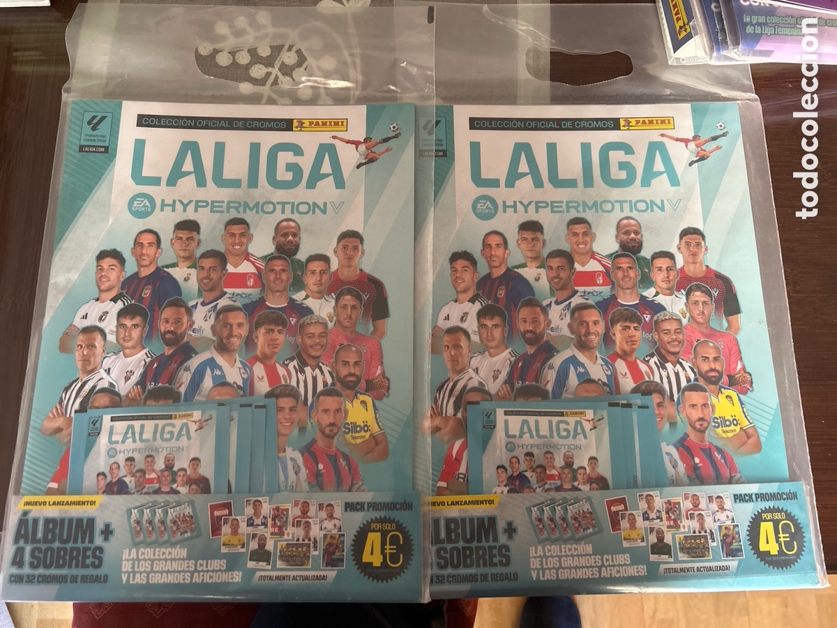 Sports collectibles: 2 &aacute;lbumes sin abrir Liga Hypermotion 24/25