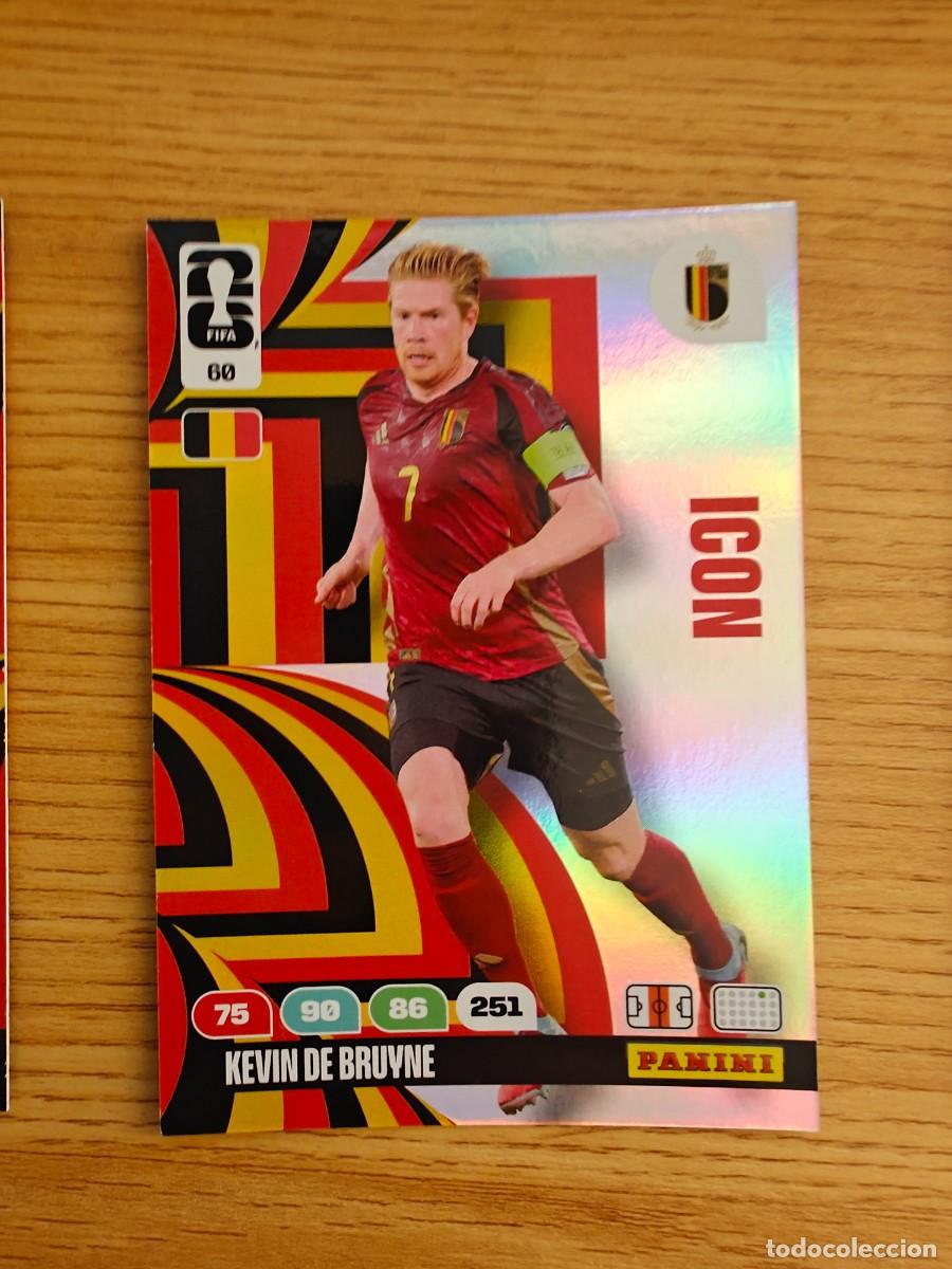 Coleccionismo deportivo: 60 KEVIN DE BRUYNE Panini FIFA World Cup 26 Belgium Icon Adrenalyn XL 2026