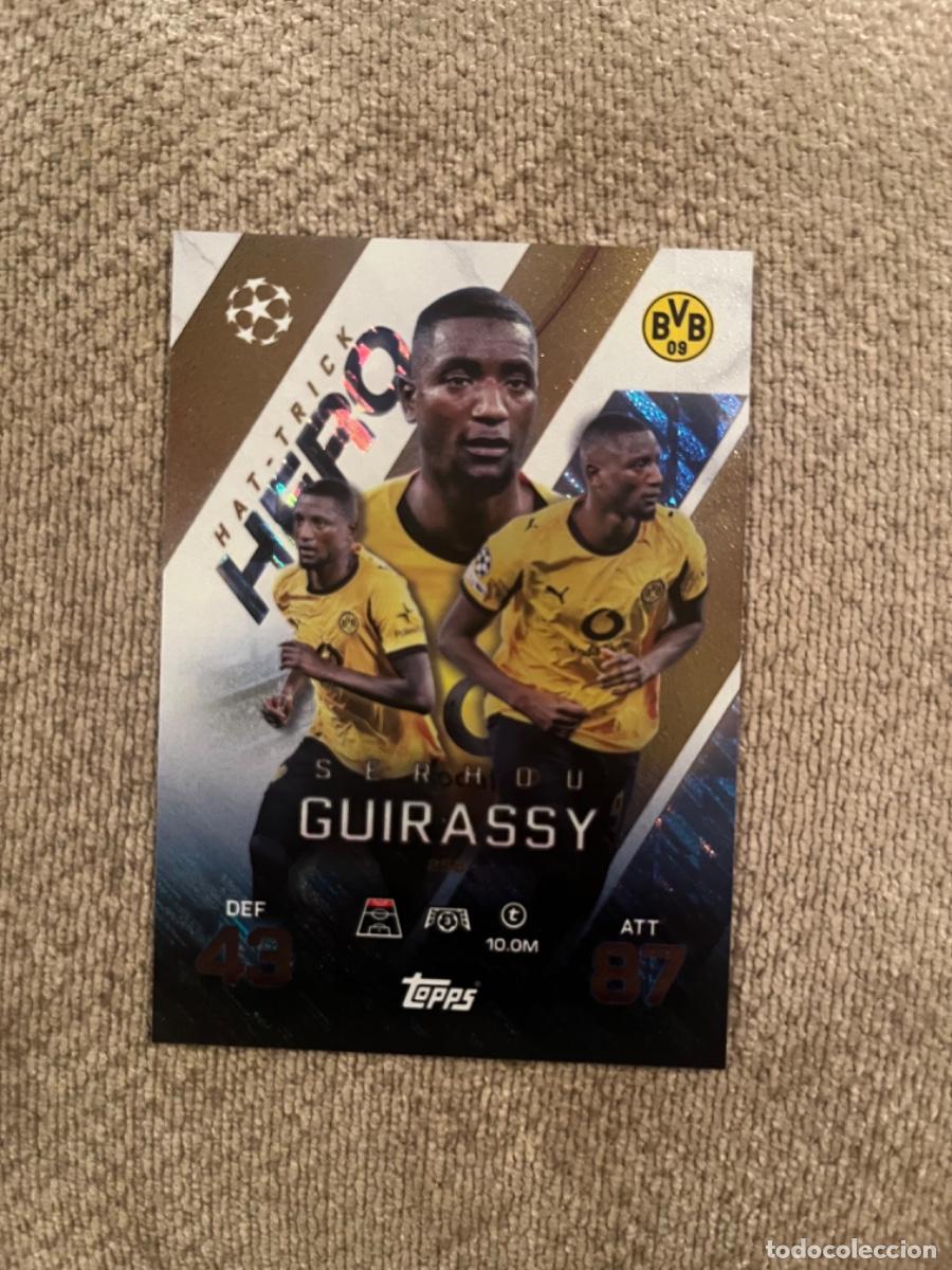 Coleccionismo deportivo: 259 guirassy dortmund hat-trick hero champions league match attax extra 25-26
