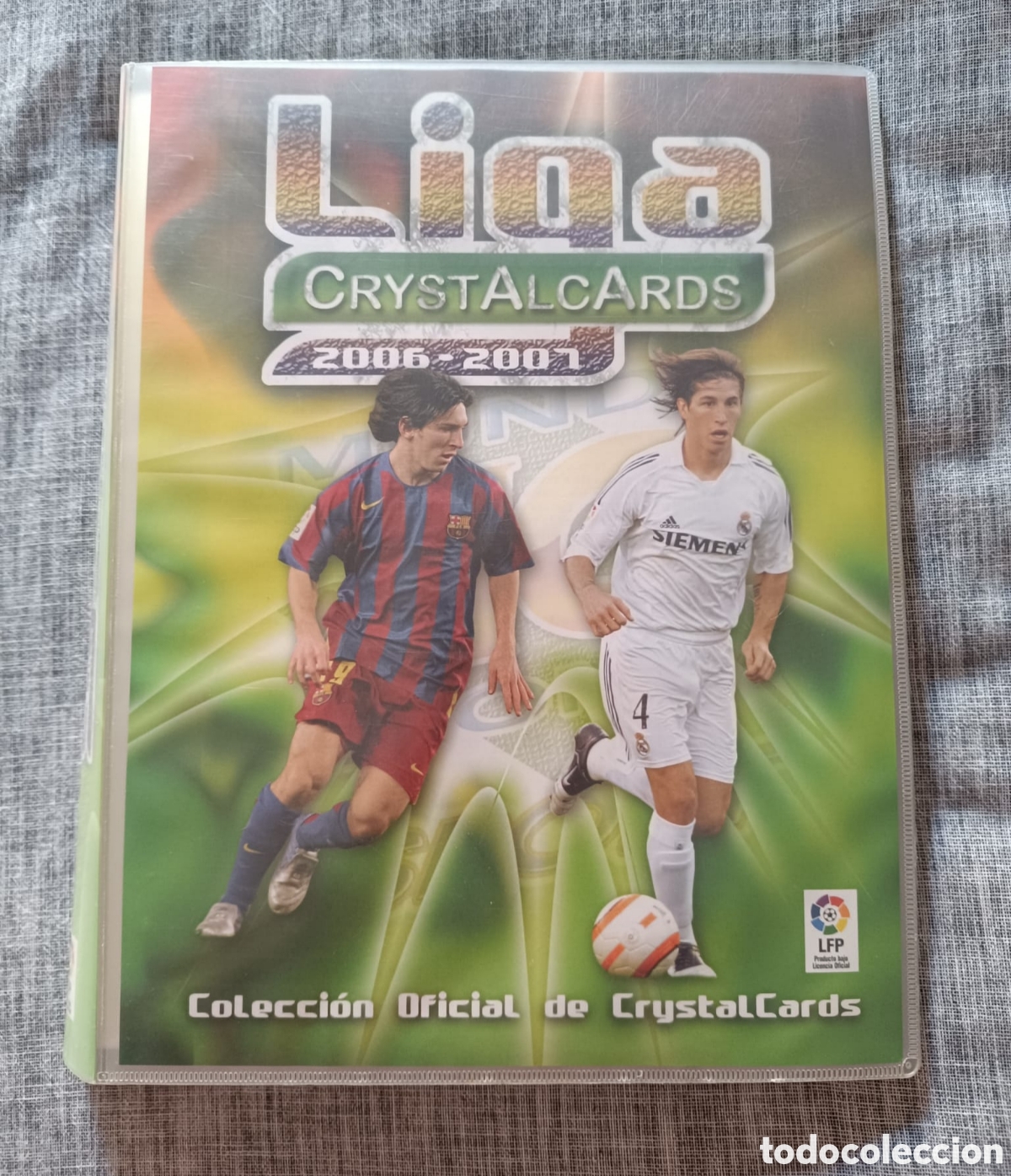 Collectionnisme sportif: ALBUM OFICIAL DE PLASTICO VACIO MUNDICROMO CRYSTALCARDS LIGA 2006 2007