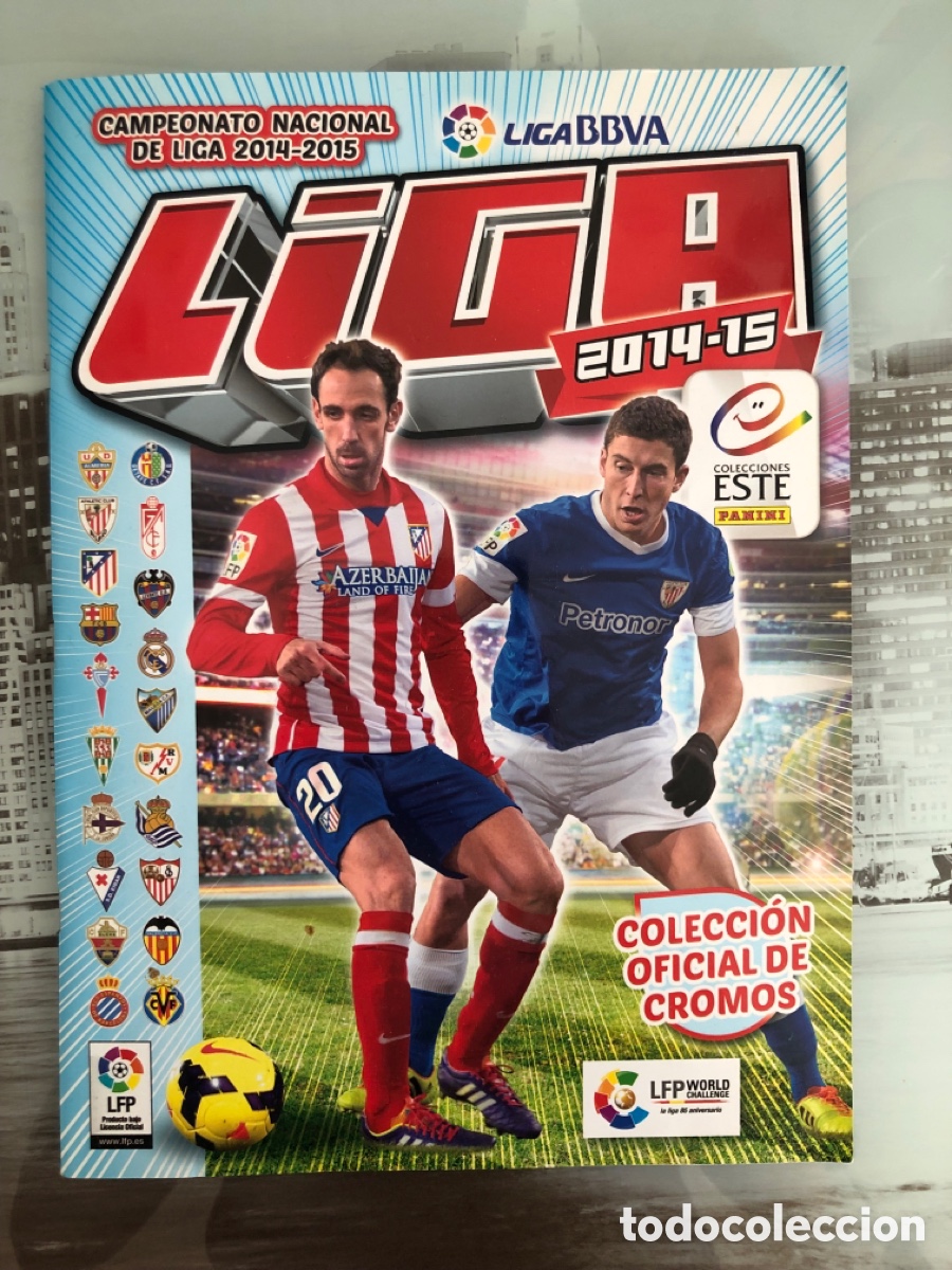 Sammelleidenschaft Sport: &Aacute;lbum 2014-2015 ediciones este panini con varios cromos (alrededor del 50%)