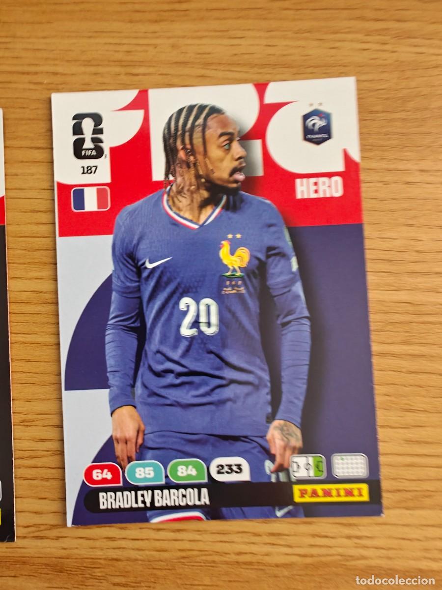Coleccionismo deportivo: 187 BRADLEY BARCOLA Panini FIFA World Cup 26 France Hero Adrenalyn XL 2026