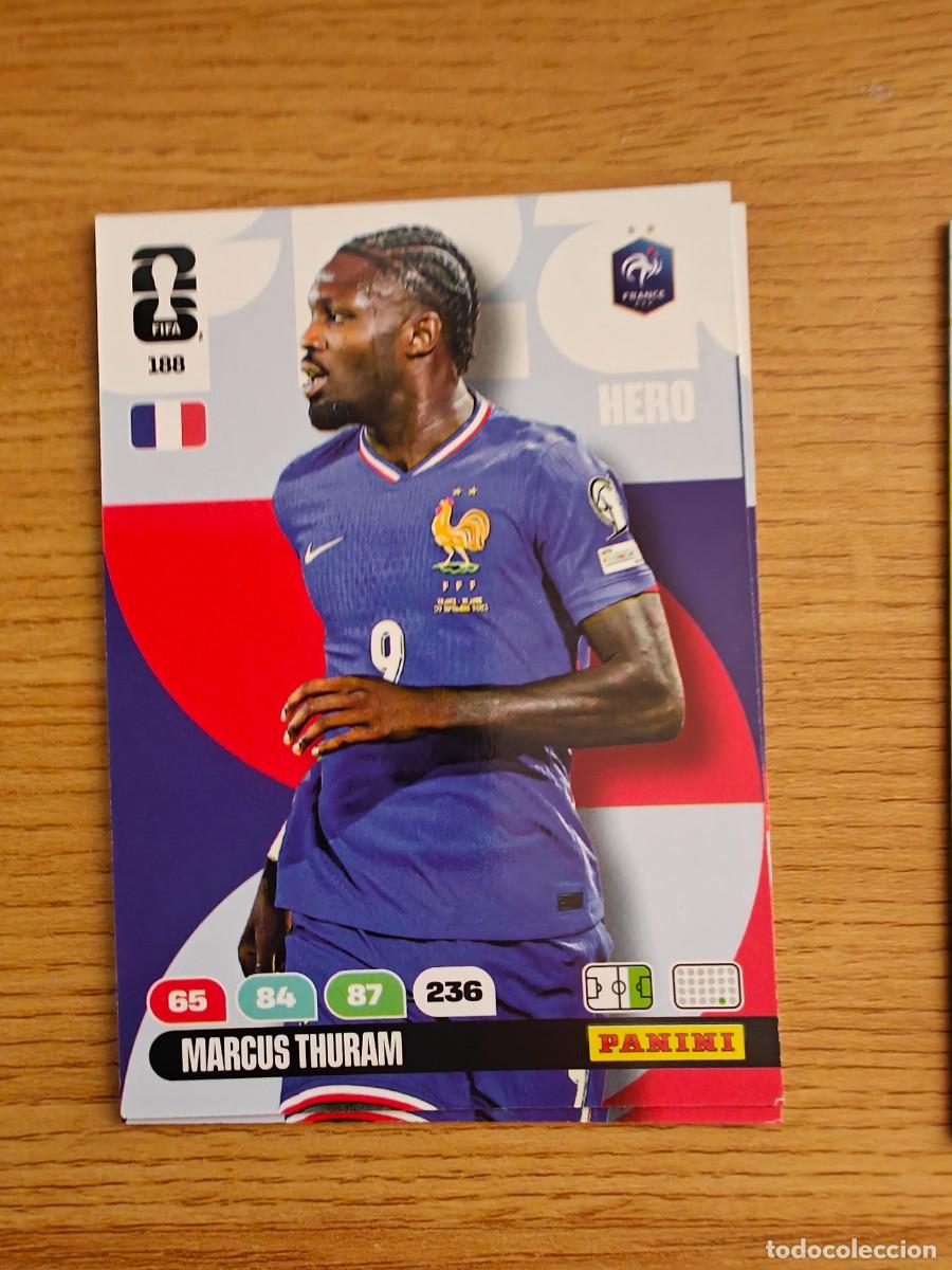 Coleccionismo deportivo: 188 MARCUS THURAM Panini FIFA World Cup 26 France Hero Adrenalyn XL 2026