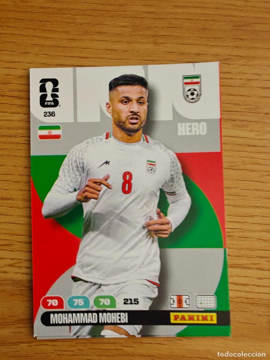 Coleccionismo deportivo: 236 MOHAMMAD MOHEBI Panini FIFA World Cup 26 Iran Hero Adrenalyn XL 2026
