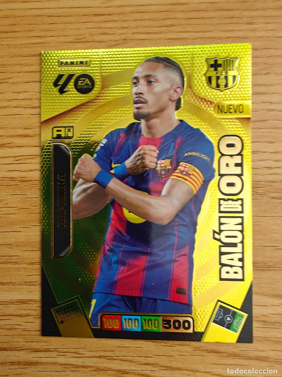 Coleccionismo deportivo: Raphinha Adrenalyn XL 25 26 Nuevo Bal&oacute;n de Oro Dream Box Barcelona