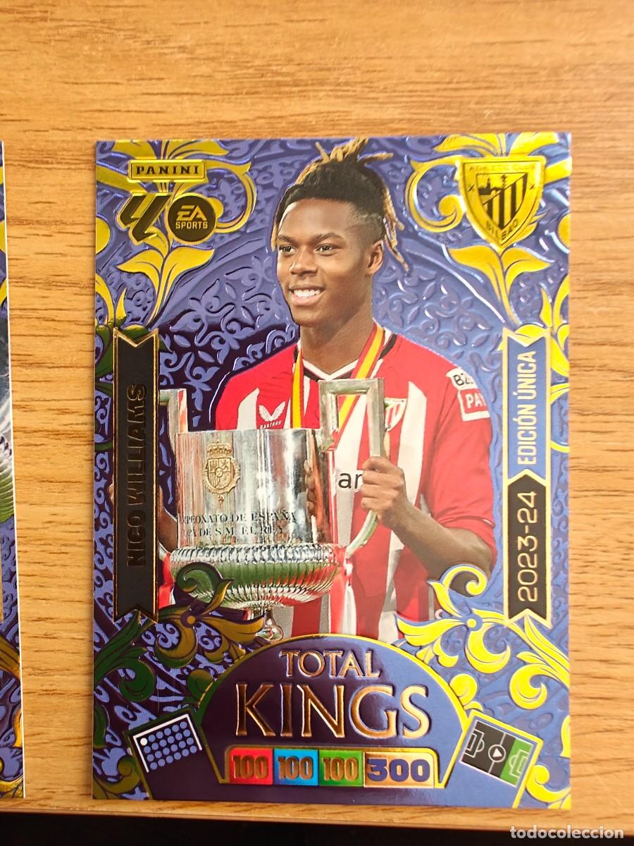 Coleccionismo deportivo: Nico Williams Adrenalyn XL 25 26 Total Kings Copa del Rey Dream Box Athletic Club 2023 2024