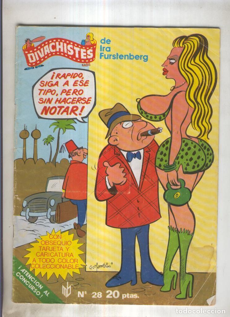 Colecionismo desportivo: Divachistes numero 28: Ira de Furstenberg (conserva la postal) - Varios