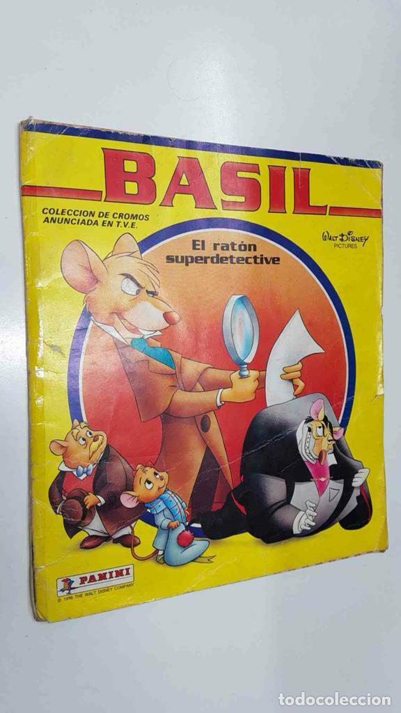 Colecionismo desportivo: Album cromos, Panini: Basil el raton superdetective (1986 Walt Disney). Incluye todos los cromos - N