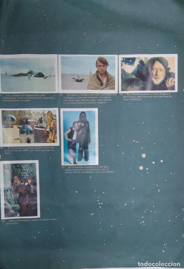 Collezionismo sportivo: Pagina Album cromos: La guerra de las galaxias - cromos pagina 5 - Varios
