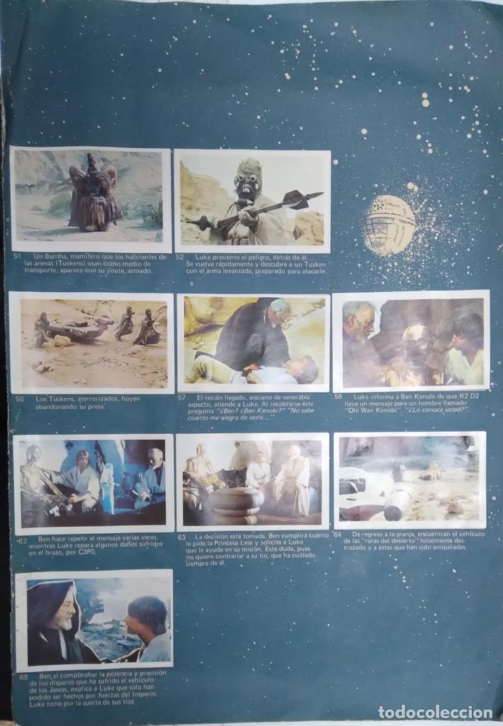 Collezionismo sportivo: Pagina Album cromos: La guerra de las galaxias - cromos pagina 4 - Varios