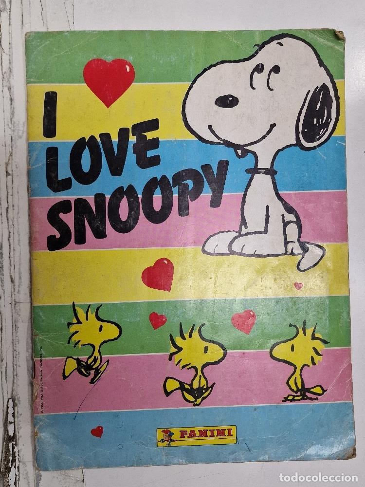 Coleccionismo deportivo: Panini: Album cromos - I love Snoopy. NO EST&Aacute; COMPLETO, FALTAN ALGUNOS CROMOS
