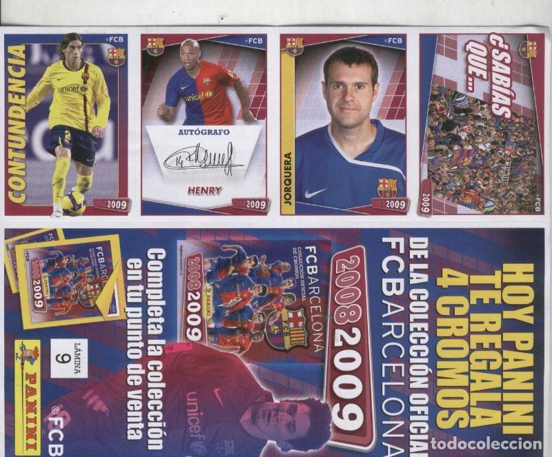 Collezionismo sportivo: FC Barcelona 2008-2009: lamina 09 - Varios
