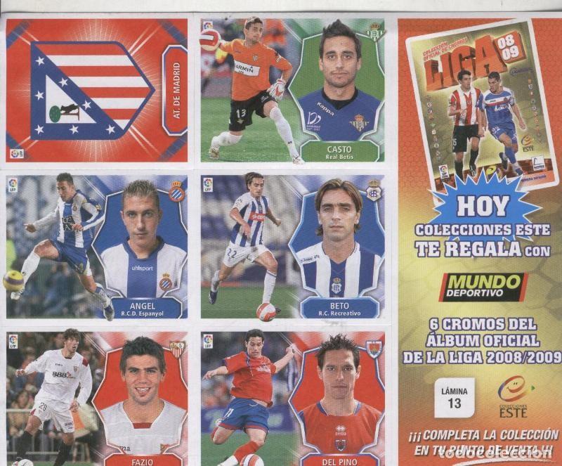 Collezionismo sportivo: Liga 2008-2009: lamina 13 - Varios