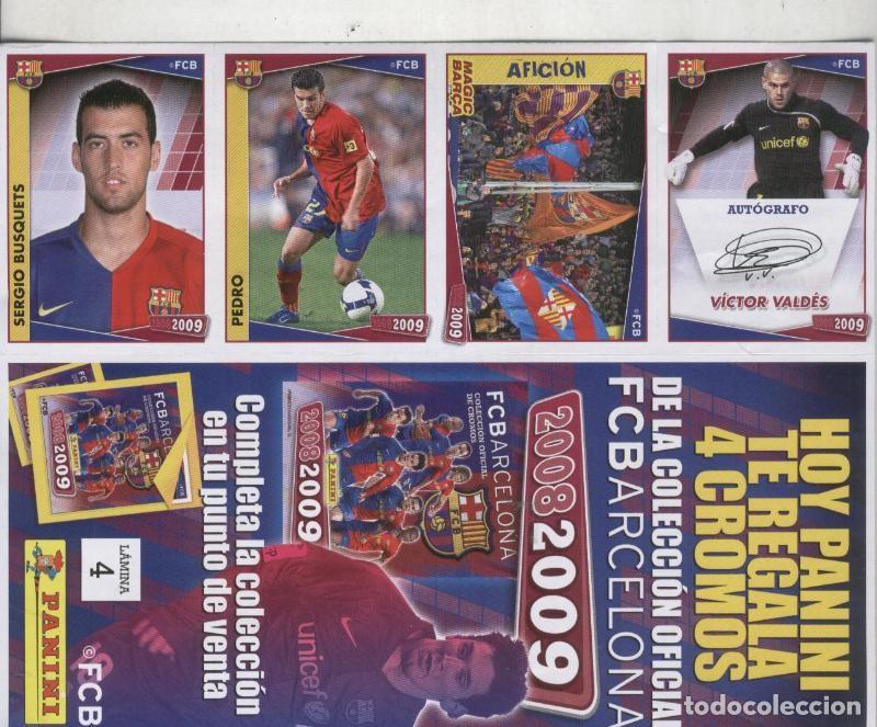 Collezionismo sportivo: FC Barcelona 2008-2009: lamina 04 - Varios
