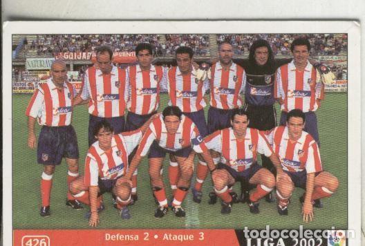 Collezionismo sportivo: Cromos: Liga 2002: At.Madrid: Escudo y alineacion - Varios