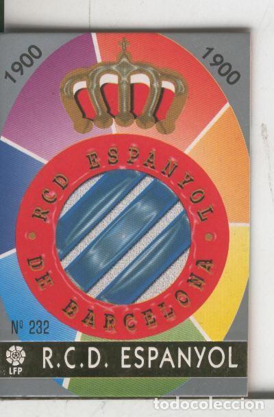 Collectionnisme sportif: Cromos: Las Fichas de la liga 97-98: R.C.D.Espanyol numero 232: Escudo - Varios