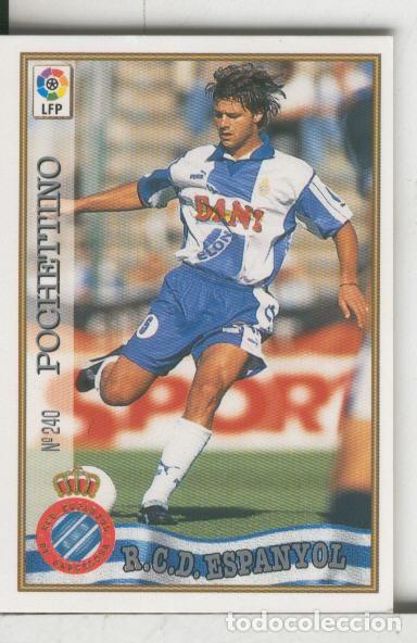 Collectionnisme sportif: Cromos: Las Fichas de la liga 97-98: R.C.D.Espanyol numero 240: Pochettino - Varios
